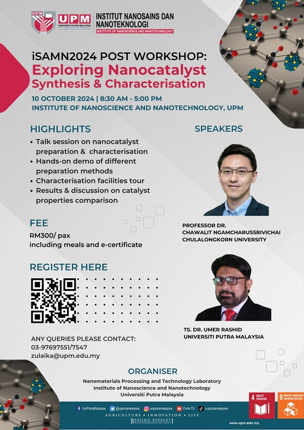 iSAMN2024 Post Workshop: Exploring Nanocatalyst Synthesis & Characterisation